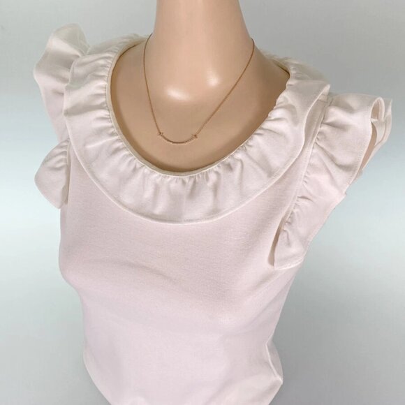 TIFFANY&Co. T Smile Small Pink gold diamond Necklace - Picture 7 of 14